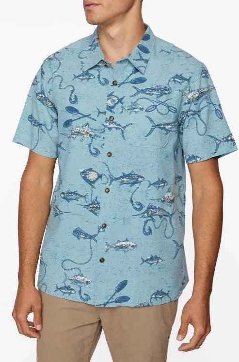 O'neill Short Sleeve Men's Woven Shirts Allover Printed