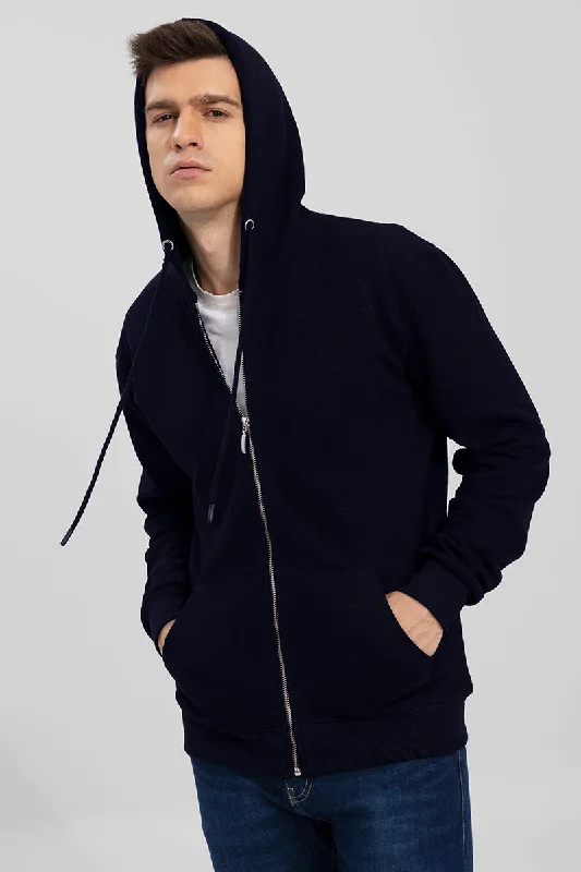 Lowest Price Cruz Navy Knitted Hoodie