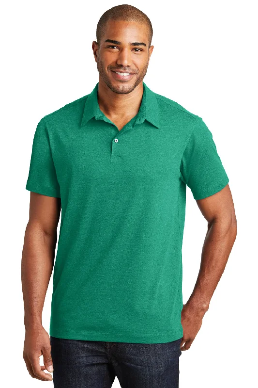 Port Authority Mens Meridian Short Sleeve Polo Shirt - Verdant Green - Closeout