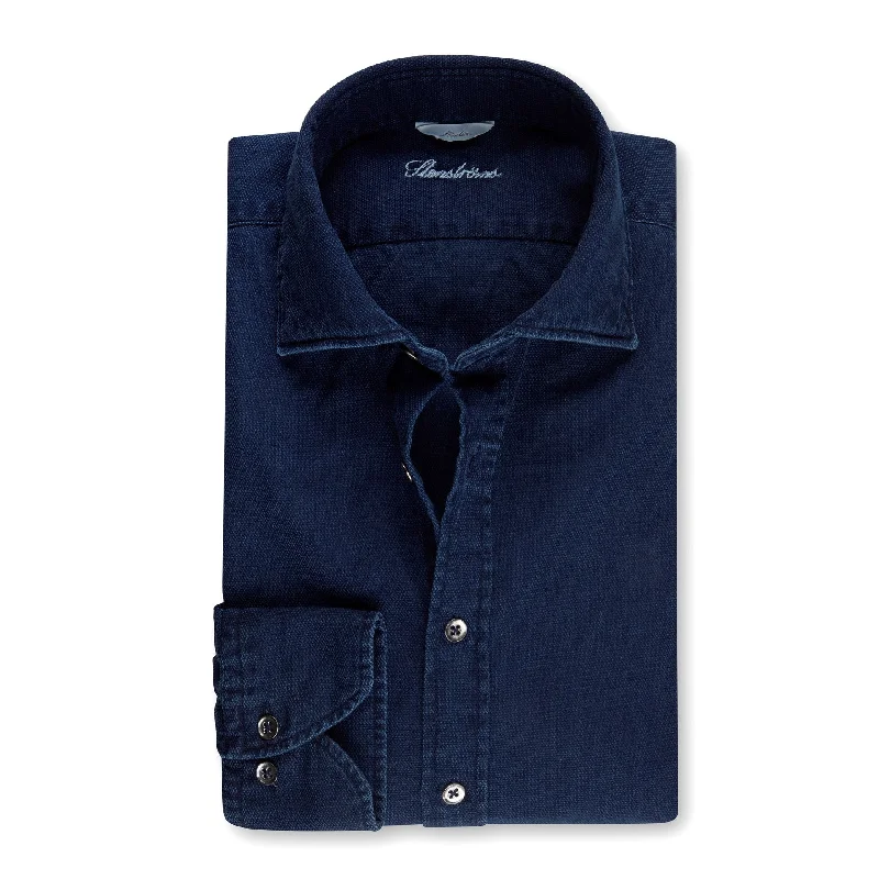 Best Seller ID30479-Stenstroms Navy Shirt