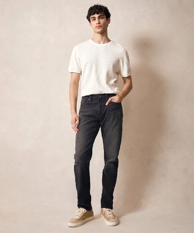 Markdowns Slim Selvedge Jean in Black Destroyed Wash