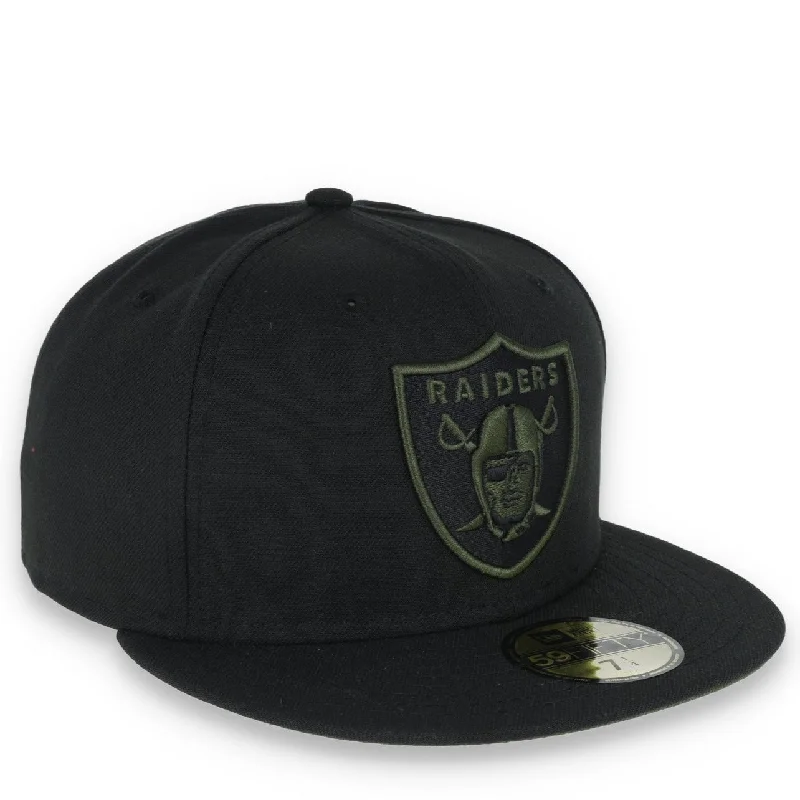 Special Price New Era Las Vegas Raiders Shield 59FIFTY Fitted HAT-RIFLE GREEN