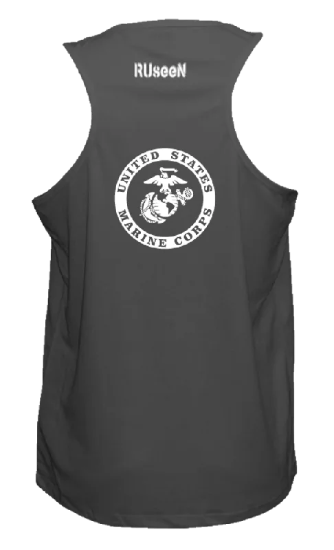 Hurry In Men's Reflective Tank Top - USMC