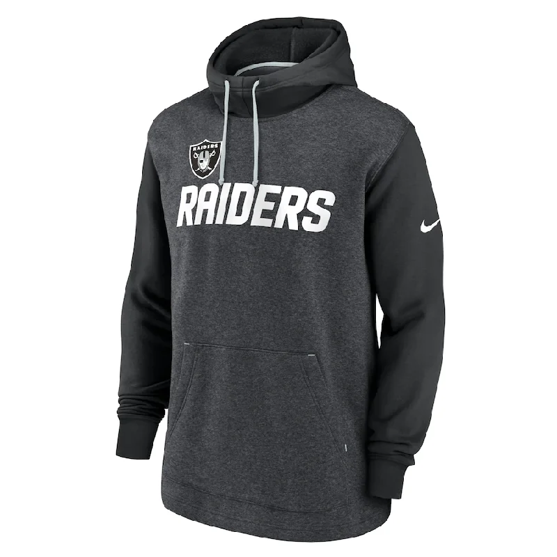 Weekend Discounts to Delight Nike Men's Las Vegas Raiders Surrey Legacy Pullover Hoodie - Heathered Charcoal/Black Weekend Discounts to Delight Nike Men's Las Vegas Raiders Surrey Legacy Pullover Hoodie - Heathered Charcoal/Black