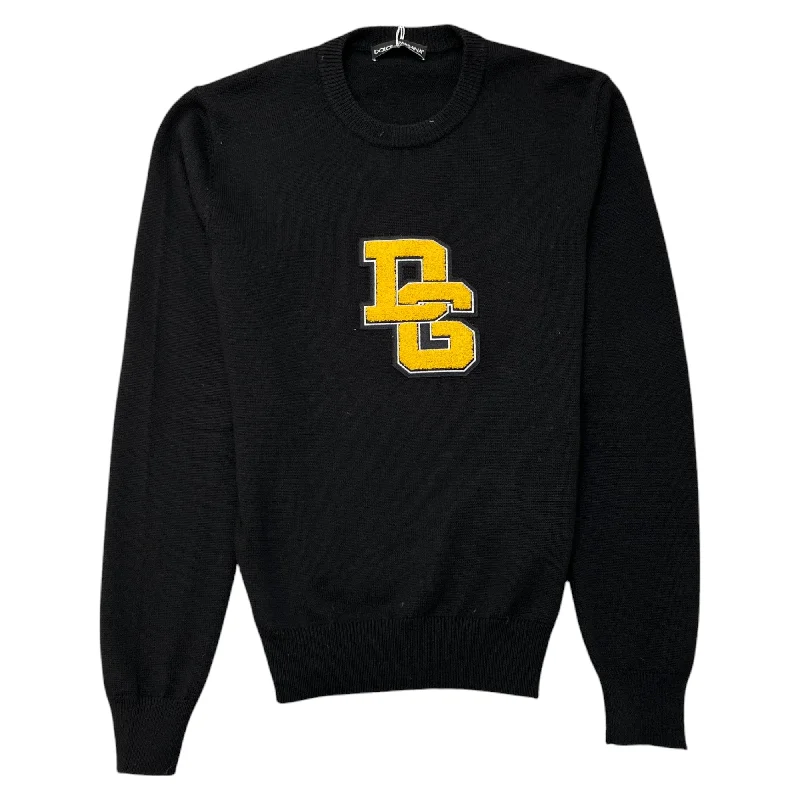 Hurry In Men's Dg Logo Sweatshirt Black Size IT 46 / UK S