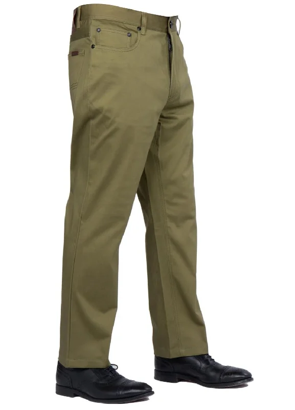 Weekend Discounts to Love Prestige COP-100 Tailored Denim Pants Avocado