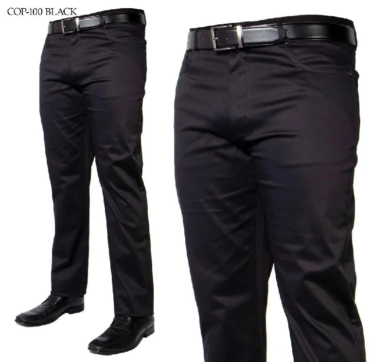 Can't Be Beat Prestige COP-100 Tailored Denim Pants Black