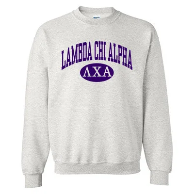 Inventory Reduction Fraternity Crewneck Sweatshirt, Printed Vertical Arc Design - G180 - CAD Inventory Reduction Fraternity Crewneck Sweatshirt, Printed Vertical Arc Design - G180 - CAD