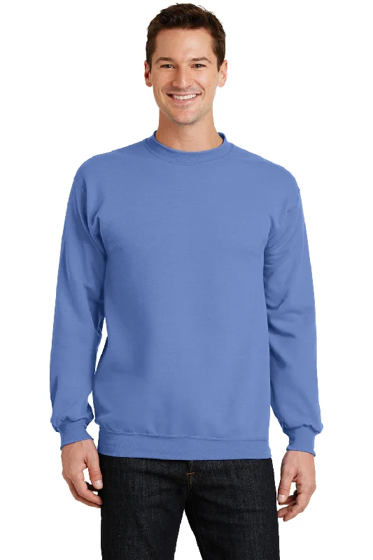 Best Bargains Port & Company Mens Core Pill Resistant Fleece Crewneck Sweatshirt - Carolina Blue Best Bargains Port & Company Mens Core Pill Resistant Fleece Crewneck Sweatshirt - Carolina Blue