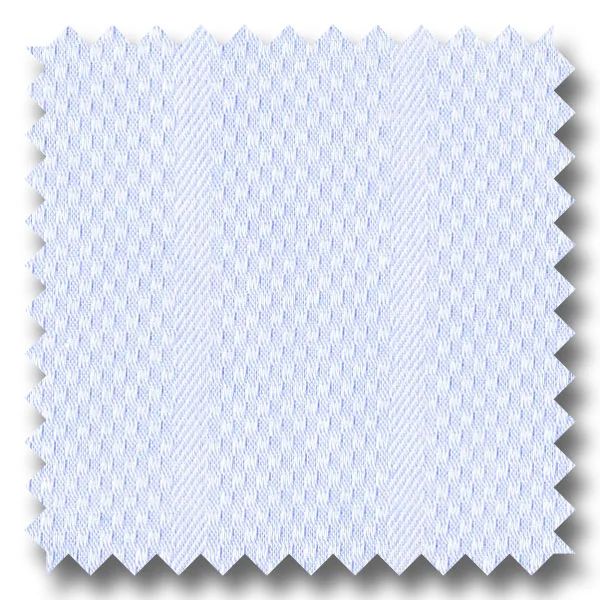 Super Sale Light Blue Basketweave with Stripes - Custom Dress Shirt