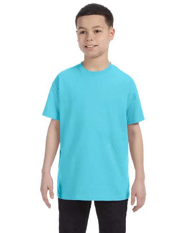 Weekend Bargains to Sizzle Gildan Youth Lightweight 100% Cotton T-Shirt | Sky