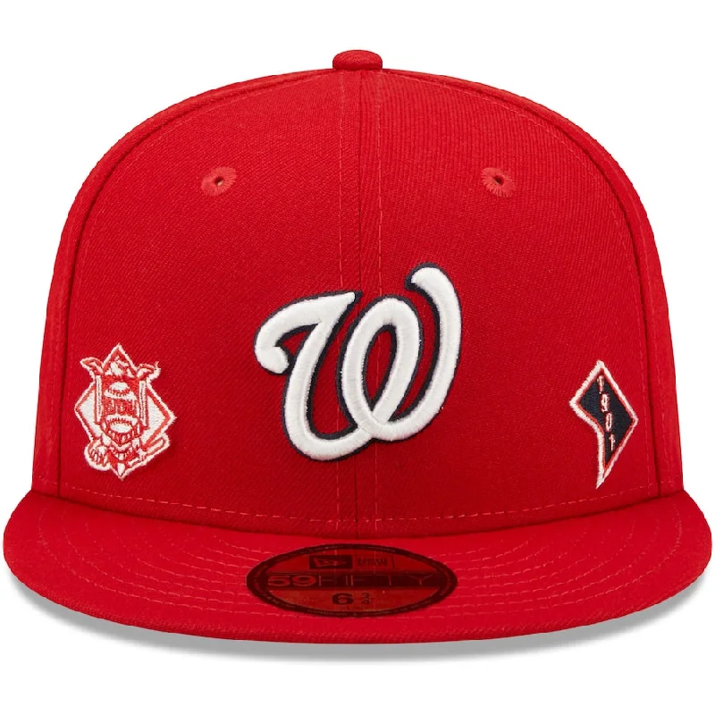 Super Savings New Era Washington Nationals Identity 59Fifty Fitted Hat-Red