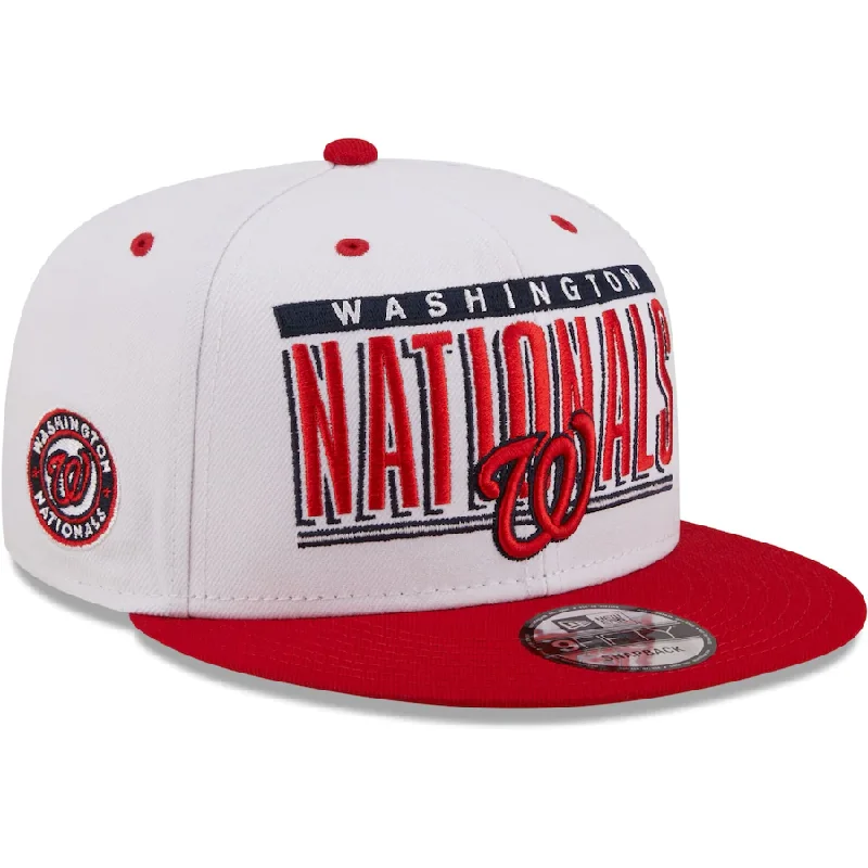 Weekend Discounts to Celebrate New Era Washington Nationals Retro Title 9FIFTY Snapback Hat - White/Red Weekend Discounts to Celebrate New Era Washington Nationals Retro Title 9FIFTY Snapback Hat - White/Red