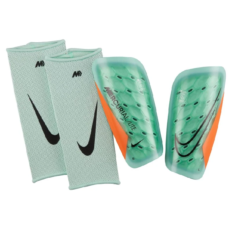 Extra Savings Nike Mercurial Lite Soccer Shin Guards-MINT FOAM/TOTAL ORANGE/BLACK