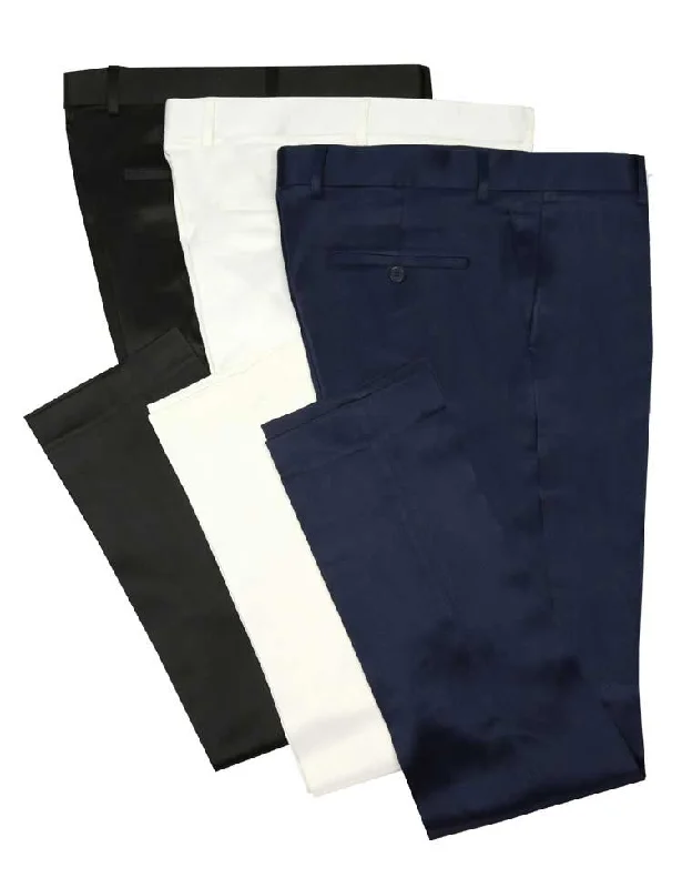 Weekend Offers You Can't Ignore Stretch Sateen Ultra Slim Fit Pants in Black