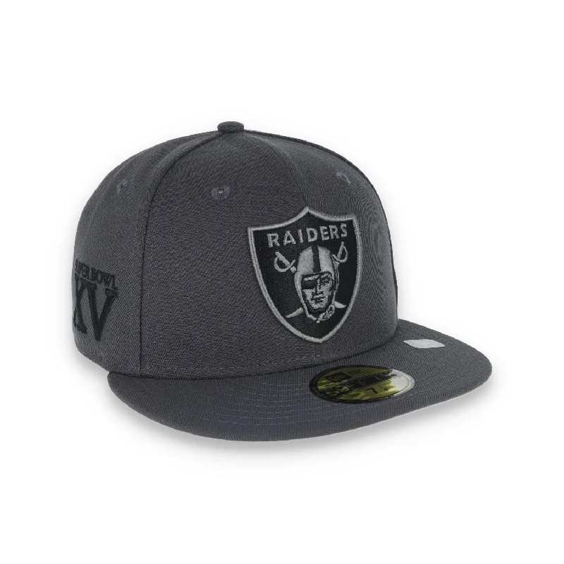 Unwind with Weekend Discounts Las Vegas Raiders Shield Super Bowl XV Side Patch New Era 59Fifty Fitted-Grey/Black Unwind with Weekend Discounts Las Vegas Raiders Shield Super Bowl XV Side Patch New Era 59Fifty Fitted-Grey/Black