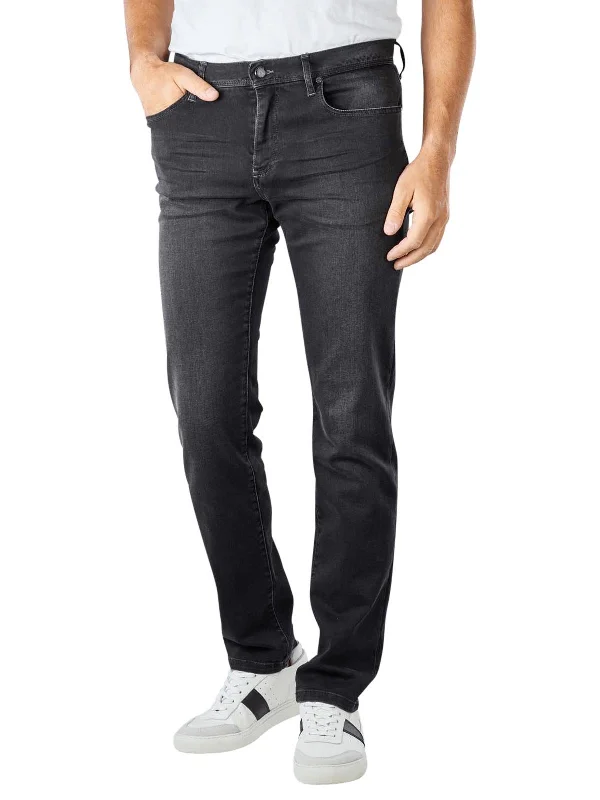 Black Anthracite Pipe Premium Business Organic Cotton-Tencel Denim