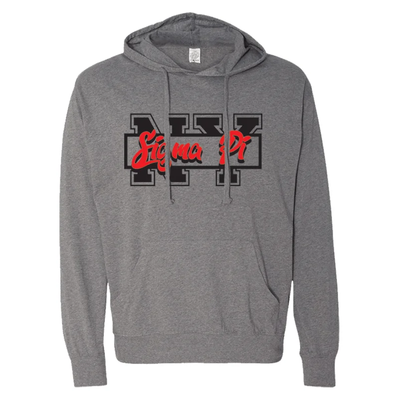 Stock Up and Save Greek State & Organization Lightweight Hooded Pullover T-shirt - SS150J - CAD Stock Up and Save Greek State & Organization Lightweight Hooded Pullover T-shirt - SS150J - CAD