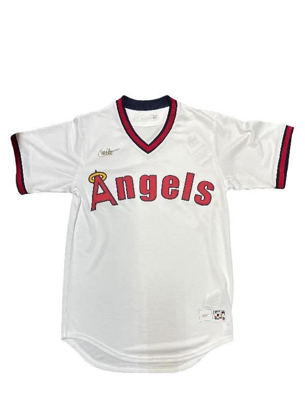 Hurry In Nike Los Angeles Angels Road Cooperstown Collection Team Jersey - WHITE