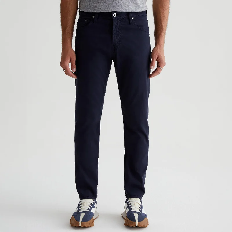 Sale Alert New Navy Modern Slim Tellis Sueded Pants - AG