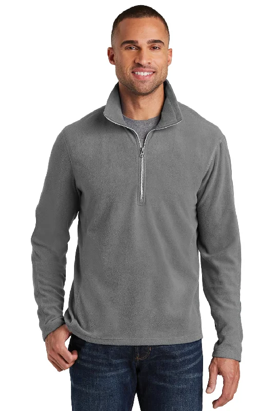 Steals and Deals Port Authority Mens Pill Resistant Microfleece 1/4 Zip Sweatshirt - Pearl Grey Steals and Deals Port Authority Mens Pill Resistant Microfleece 1/4 Zip Sweatshirt - Pearl Grey