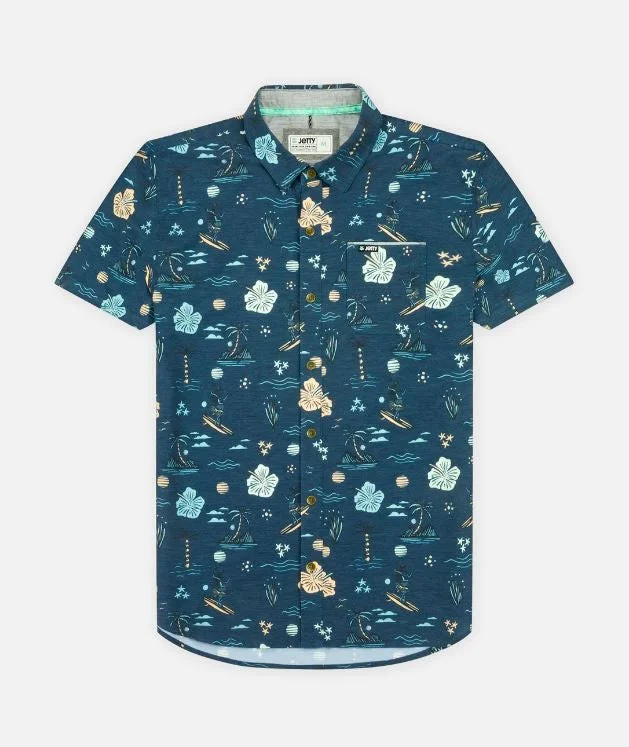 Don't Miss Out Jetty Short Sleeve Men's Woven Shirts