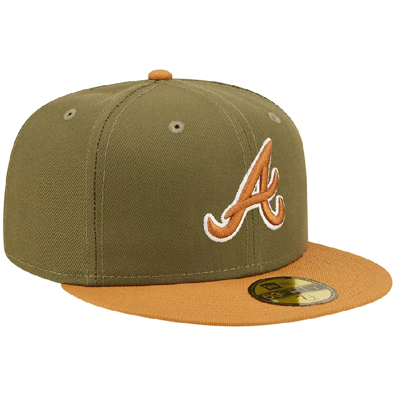Extra Discount New Era Atlanta Braves Two-Tone Color Pack 59FIFTY Fitted Hat-Olive/Brown Extra Discount New Era Atlanta Braves Two-Tone Color Pack 59FIFTY Fitted Hat-Olive/Brown