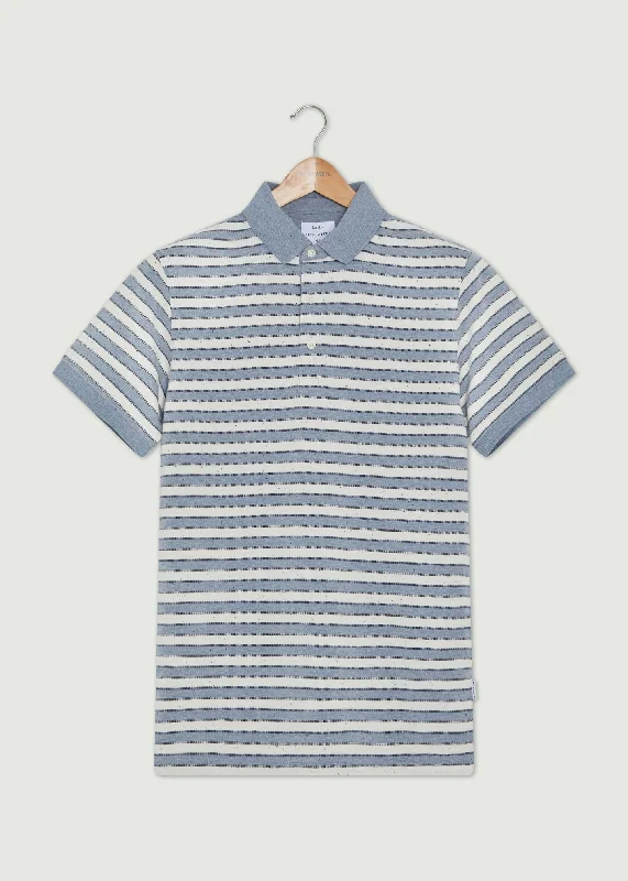 Super Deal Daplyn Polo Shirt - Blue Marl/White