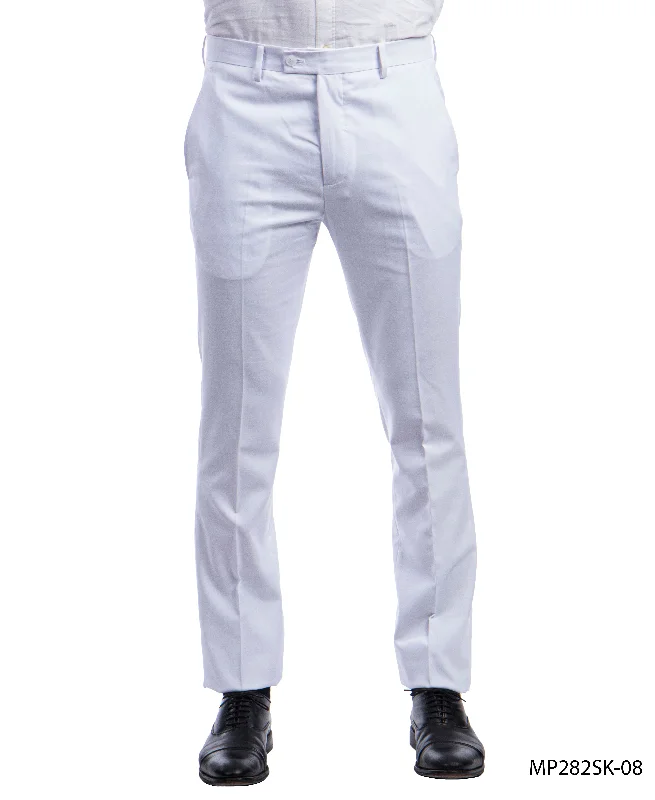 Deal Dash Sean Alexander White Skinny Fit Dress Pants