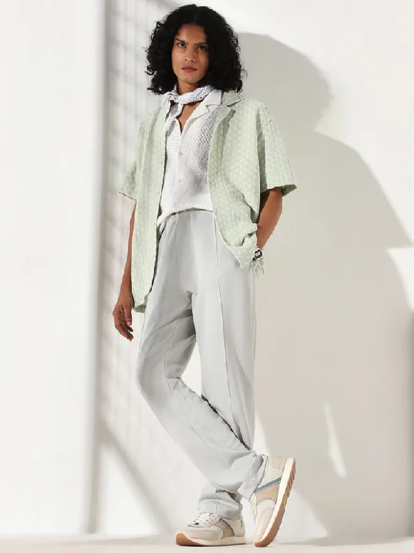 TIME-Limited Offer Nuon Sage Knitted Relaxed Fit Shirt