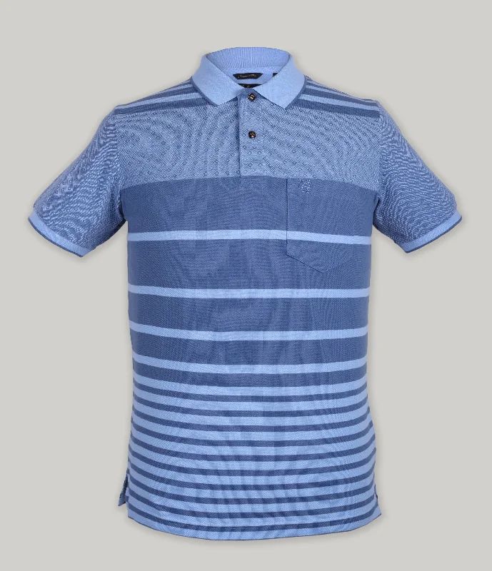 Stripe Pique Polo