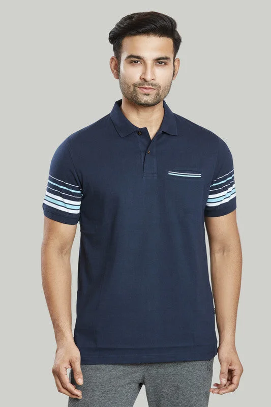 Weekend Discounts to Enjoy Stripe Jersey Polo