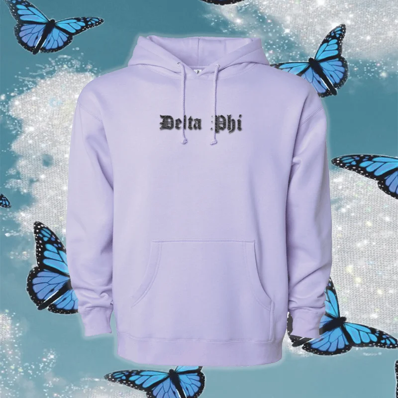 Overstock Sale Greek Hooded Sweatshirt, Embroidered Greek Organization Design - Gildan 18500 - EMB