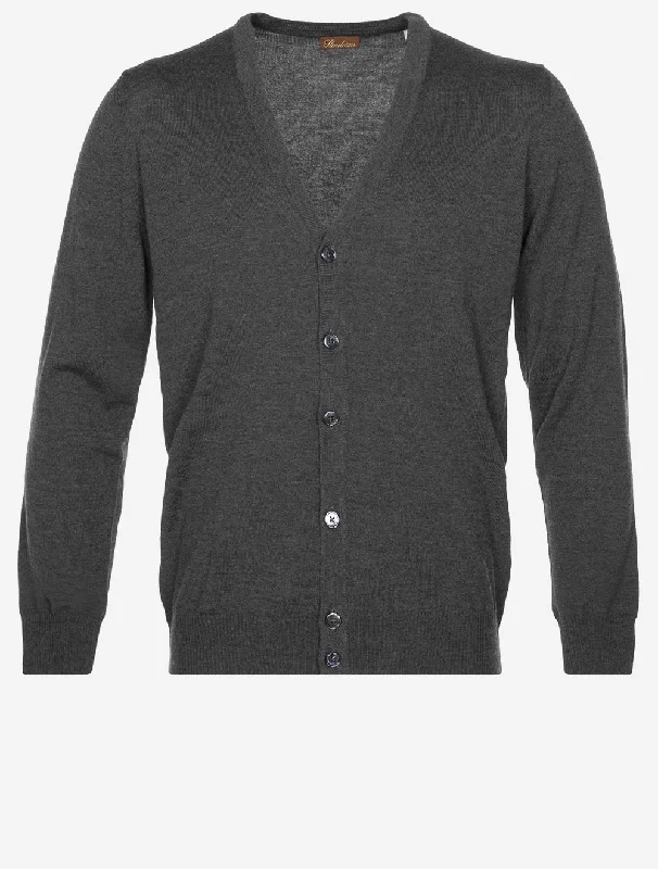 Exclusive Savings Strickjacke Merino Grau