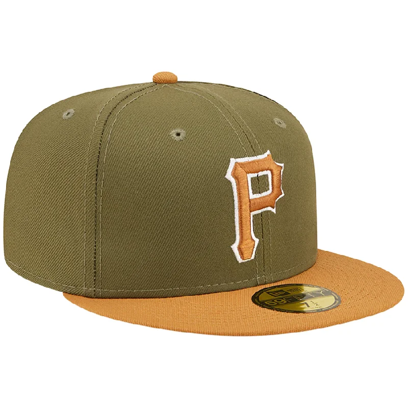 Final Offer New Era Pittsburgh Pirates New Era Two-Tone Color Pack 59FIFTY Fitted Hat- Olive/Brown Final Offer New Era Pittsburgh Pirates New Era Two-Tone Color Pack 59FIFTY Fitted Hat- Olive/Brown
