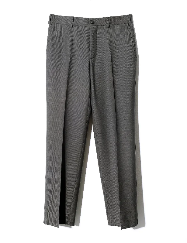 BKT36 Straight Leg Trouser in Sturdy Wool Twill - Shale