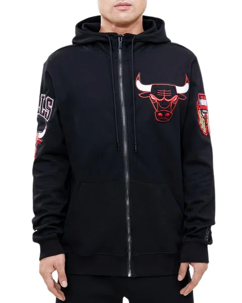 Price Slash PRO STANDARD CHICAGO BULLS LOGO ZIPPER HOODY