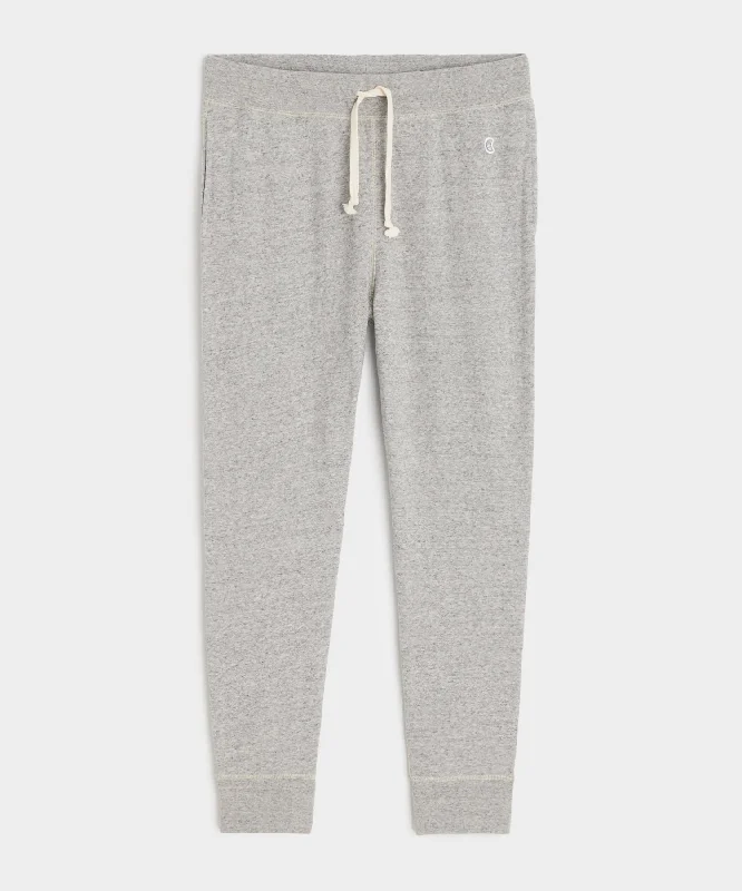Big Savings Champion Midweight Slim Jogger Sweatpant in Antique Grey Mix