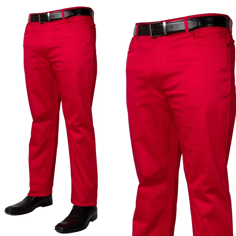 Bargain Blast Prestige COP-100 Tailored Denim Pants Red