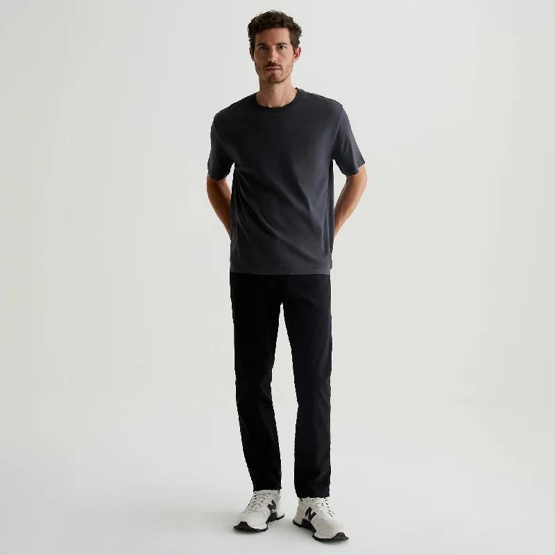 Limited Availability Super Black Modern Slim Tellis Sueded Pants - AG