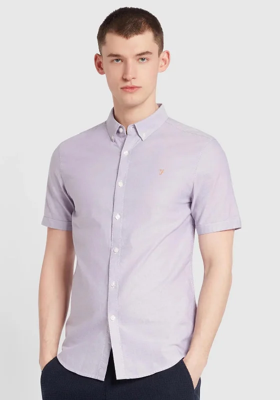 Farah Brewer Short Sleeve Shirt, Slate Purple