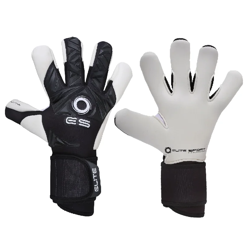 Online Only Elite Neo Combi Black 2022 Goalkeeper Gloves-Black/White