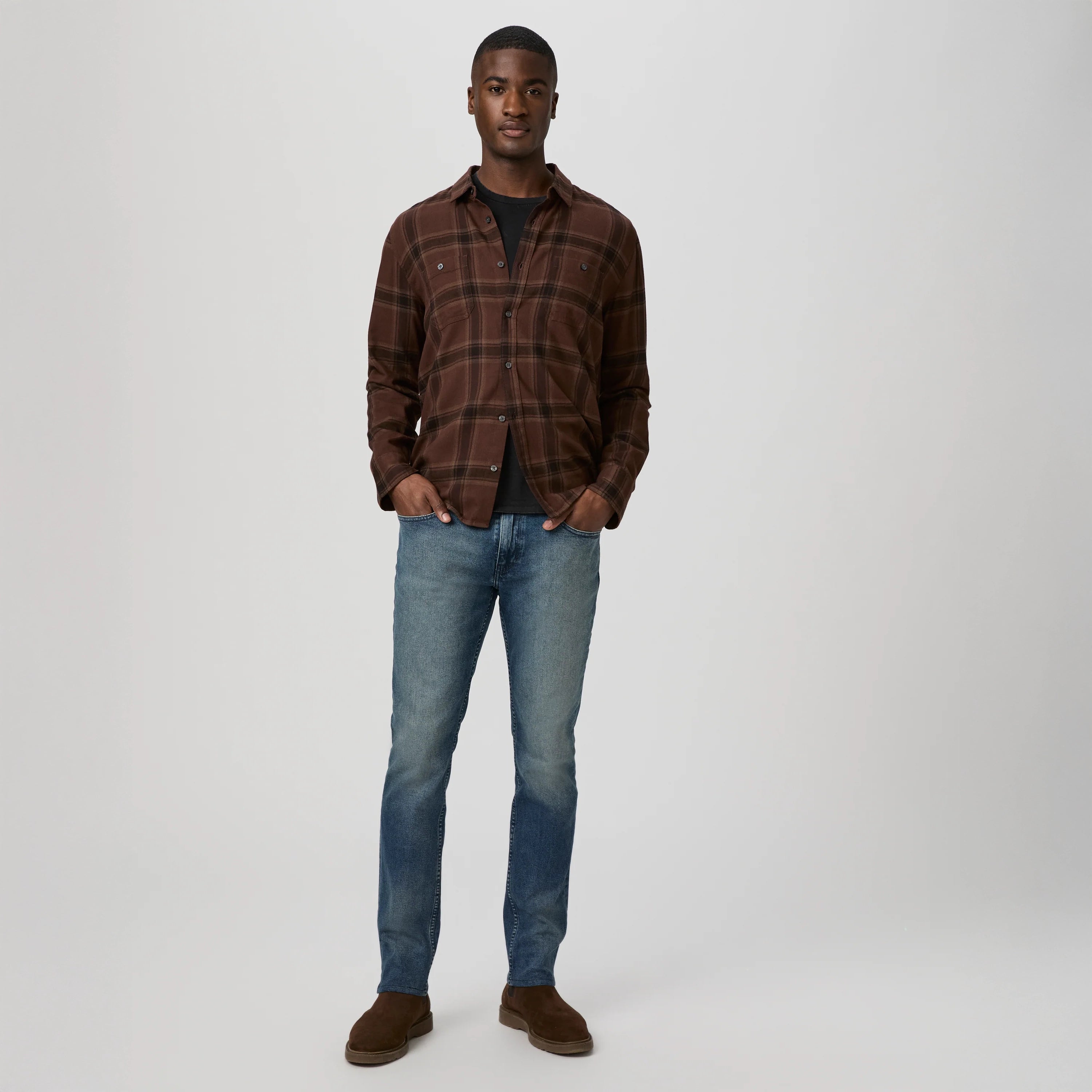 Don’t Miss Out Lennox - Cheo - Slim Fit Five Pocket Blue Stone Wash Heritage Jean - PAIGE