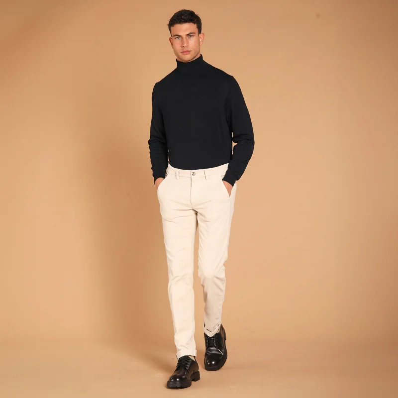 Extra Savings Ivory Baby Cord Slim Fit Stretch Chino - Mason's
