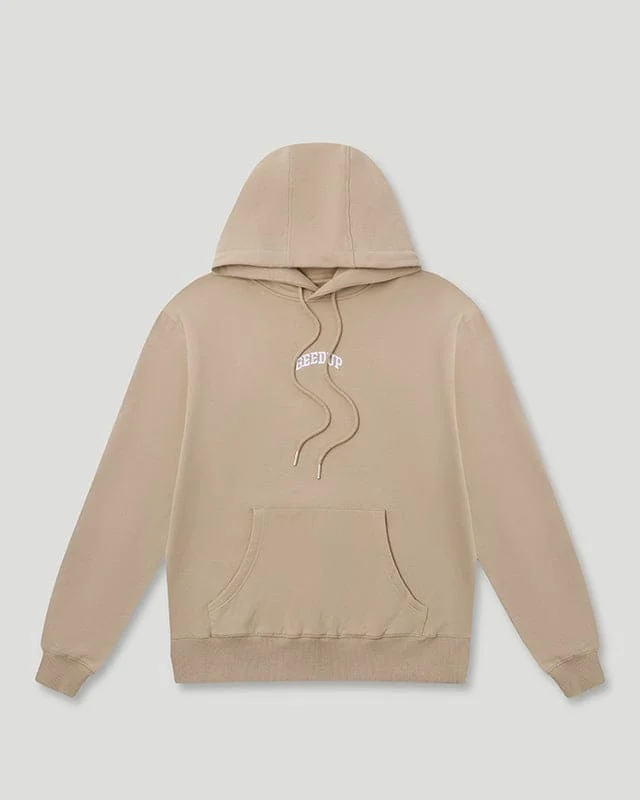 Instant Savings Micro Team Logo Hoodie Tan