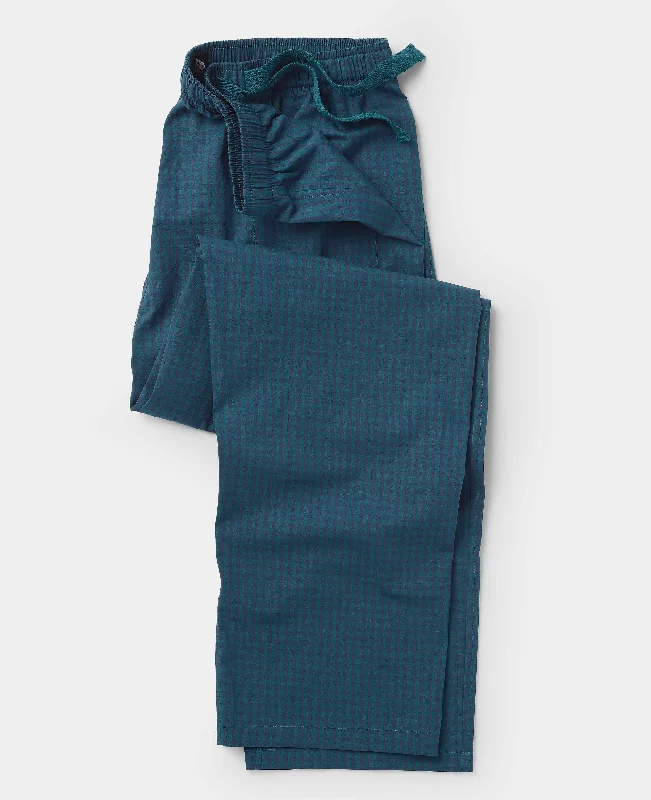 Value Deals Green Navy Check Cotton Lounge Pants