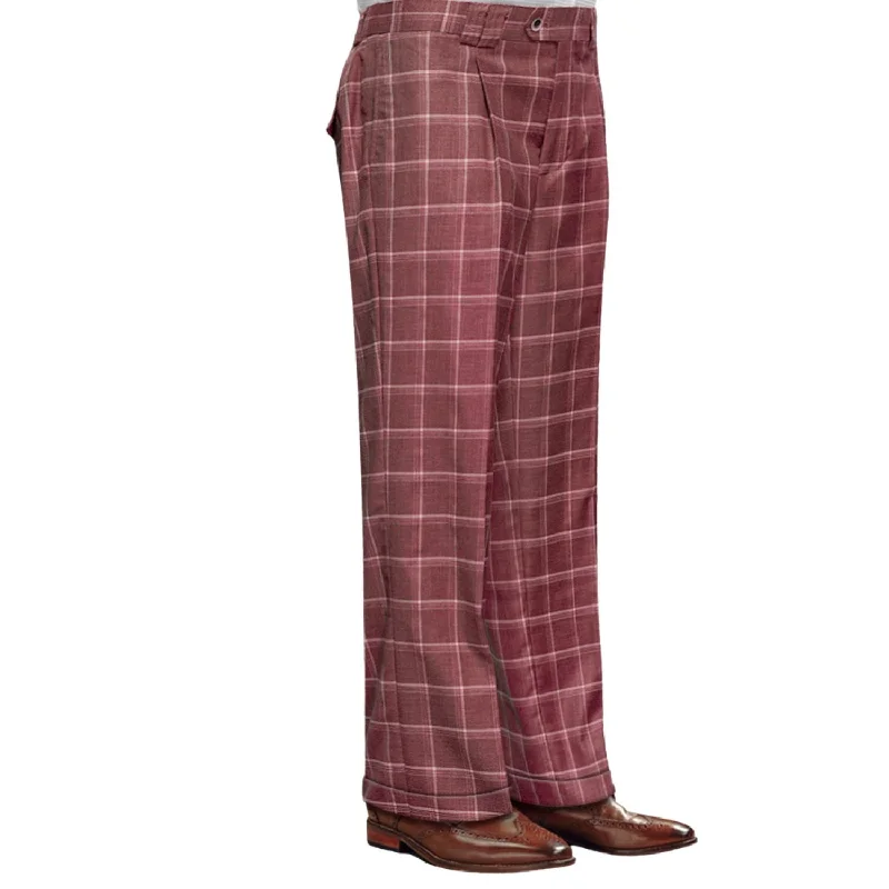 Exclusive Offer Quasar Collection: Brick Plaid Wide-Leg Pants