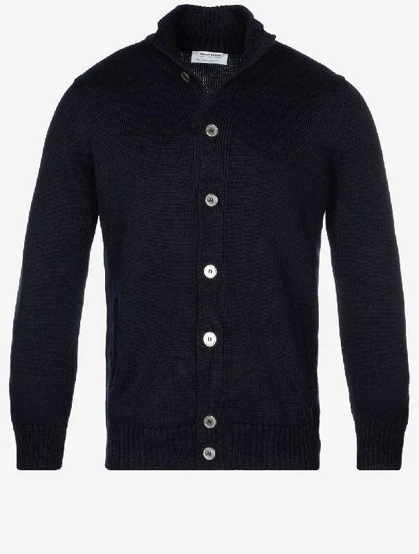 Instant Discount Strickjacke mit Knopfleiste, Marineblau