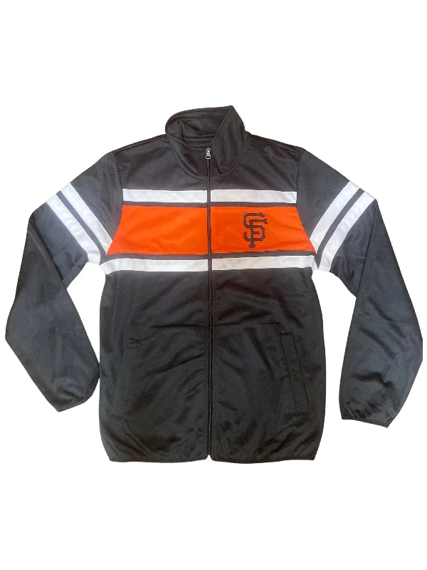 Deal Explosion San Francisco Giants G-III Full-Zip Track Jacket - Black/Orange/White Deal Explosion San Francisco Giants G-III Full-Zip Track Jacket - Black/Orange/White
