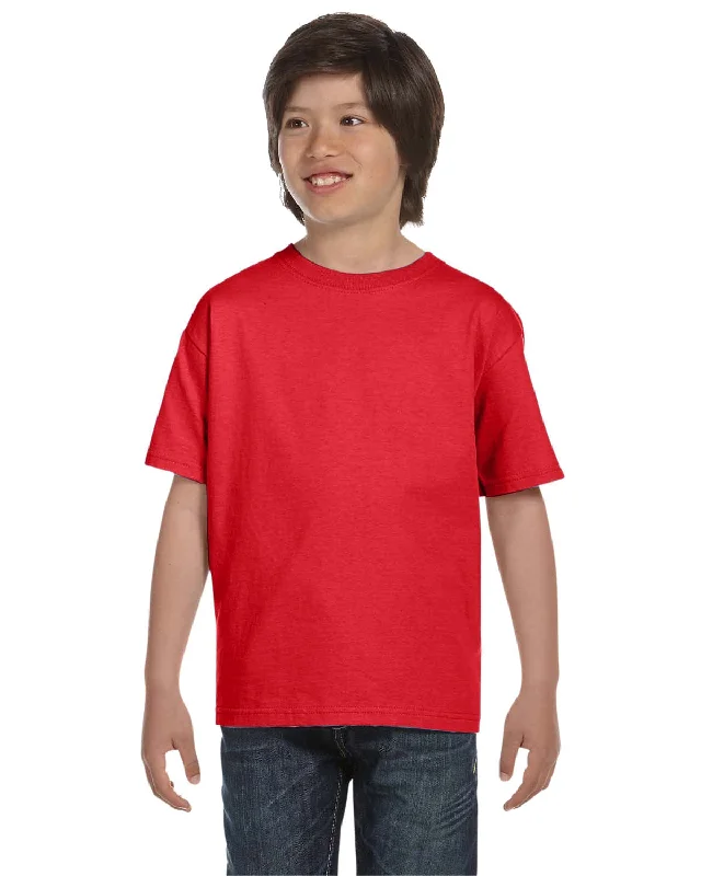 Quick Deals Hanes Youth ComfortSoft T-Shirt | Athletic Red